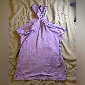Purple Stretchy Halter Top